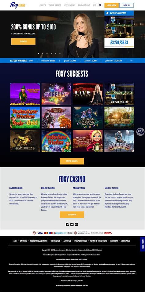foxy casino sign in.
